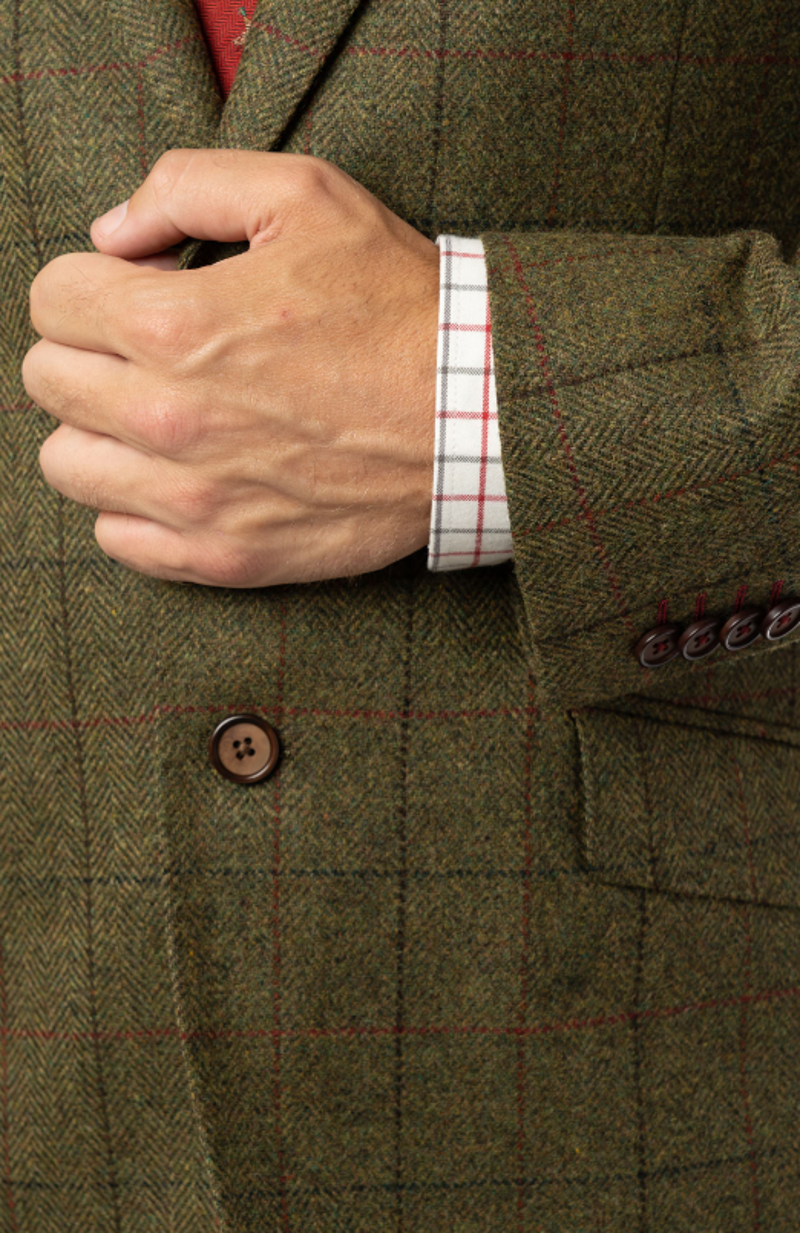Gurteen Cockfield Jacket Royal Steward Check Green 6953/850-1